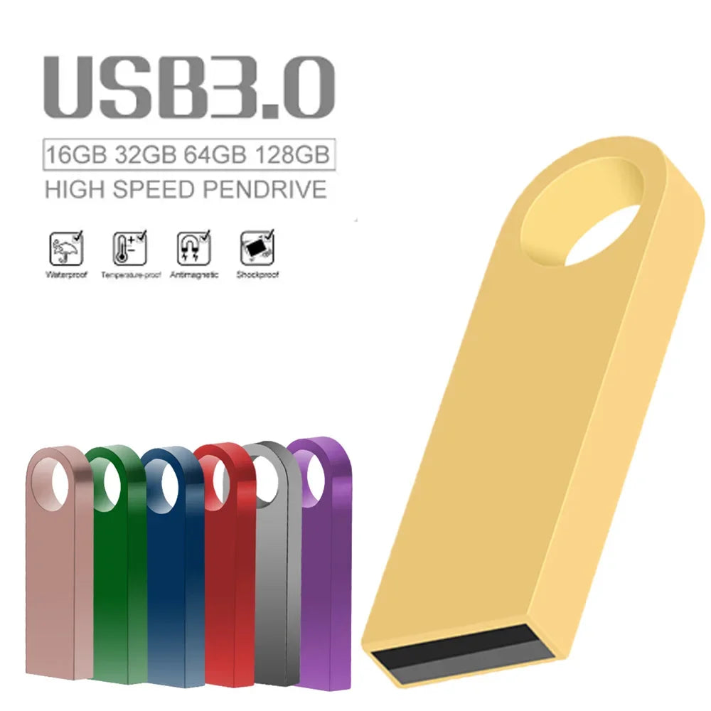 High-Speed USB 3.0 Flash Drive - 8GB to 64GB Portable Storage