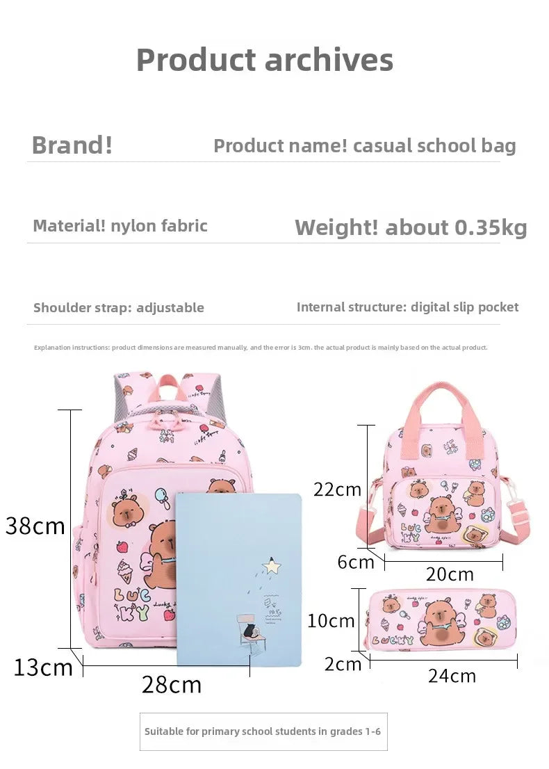 Colorful 3-Piece Backpack Set for School | Fun & Functional
