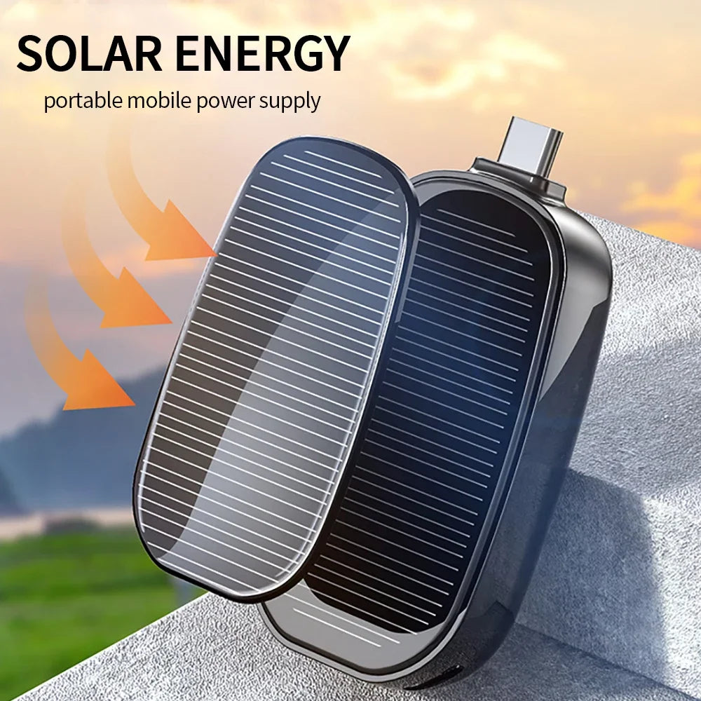 Portable Solar Power Bank 1200mAh | Fast Charging External Battery