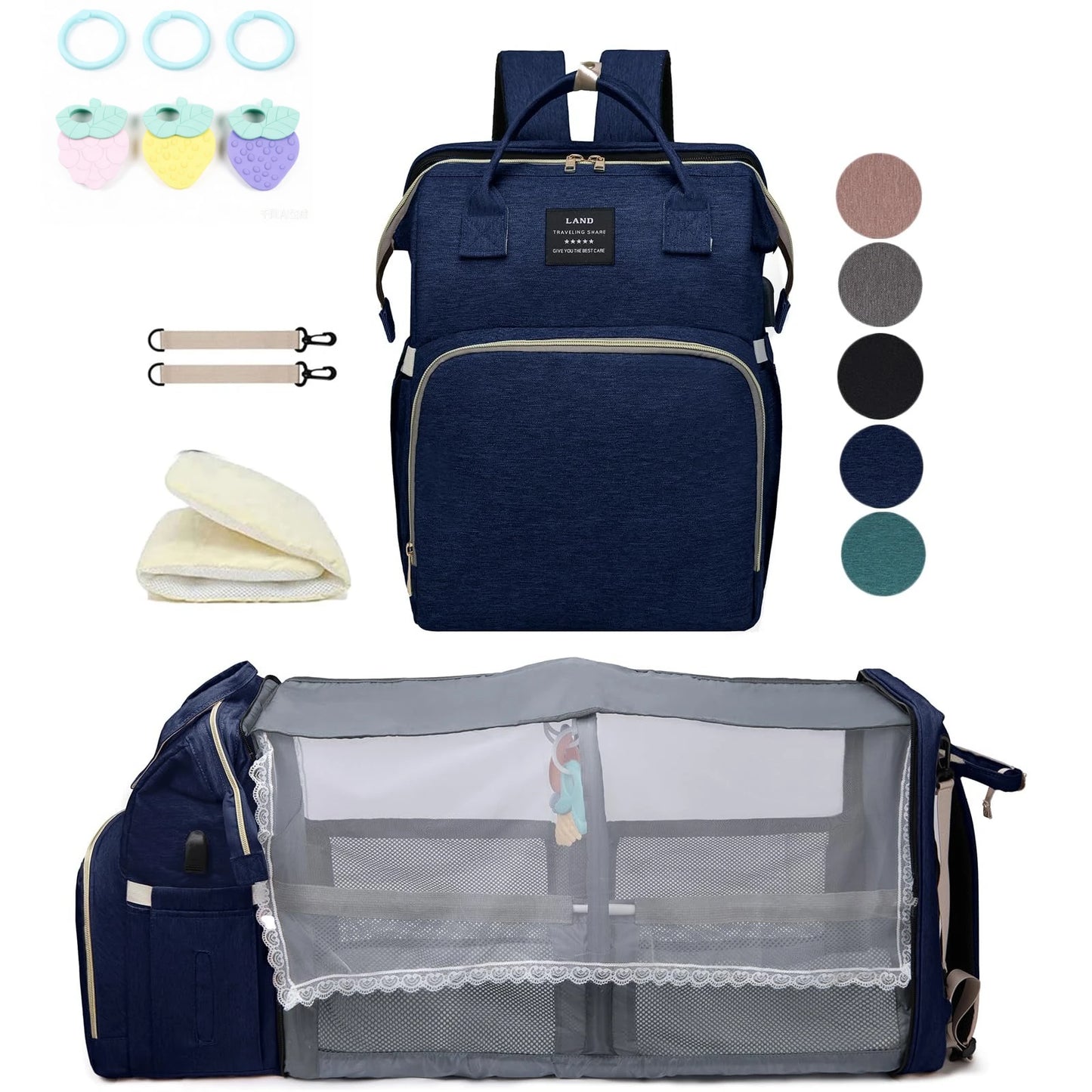 Lightweight Portable Folding Crib Backpack | Perfect Mommy Bag