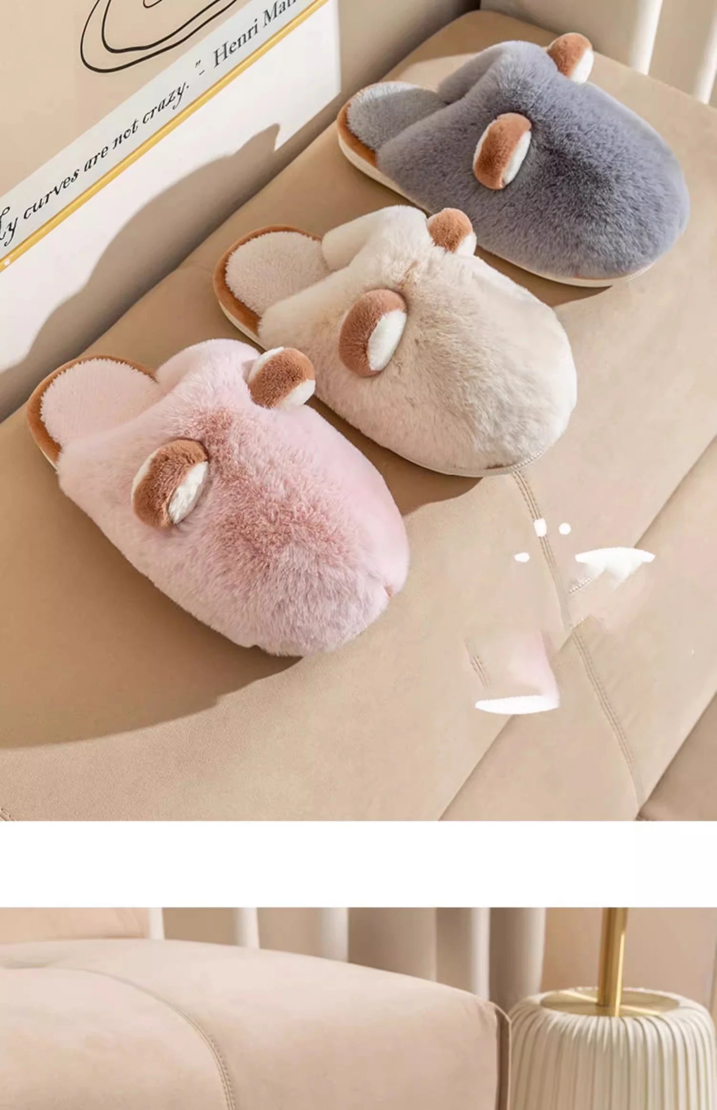 Women's Anti-Slip Plush Cotton Slippers | Cozy Warm Home Footwear