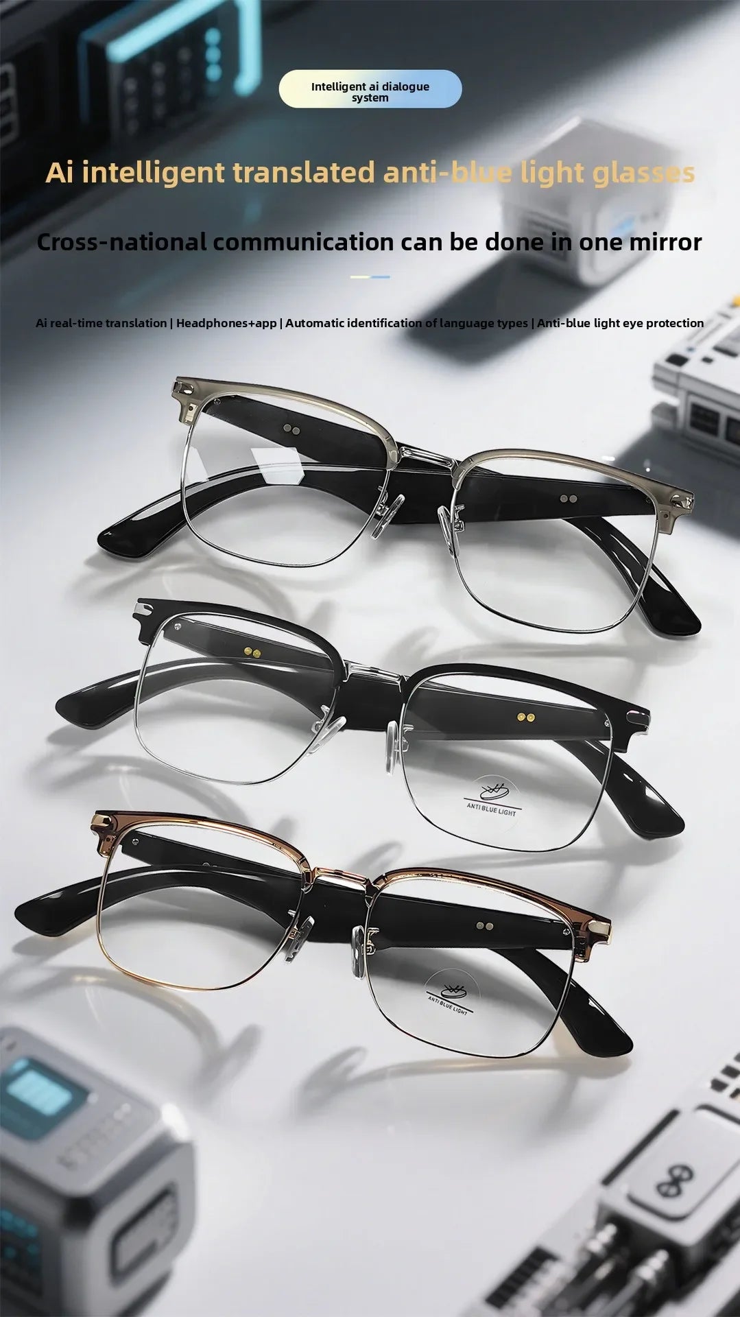 Cutting-Edge Bluetooth Smart Glasses | Real-Time Translation for Travel 2026