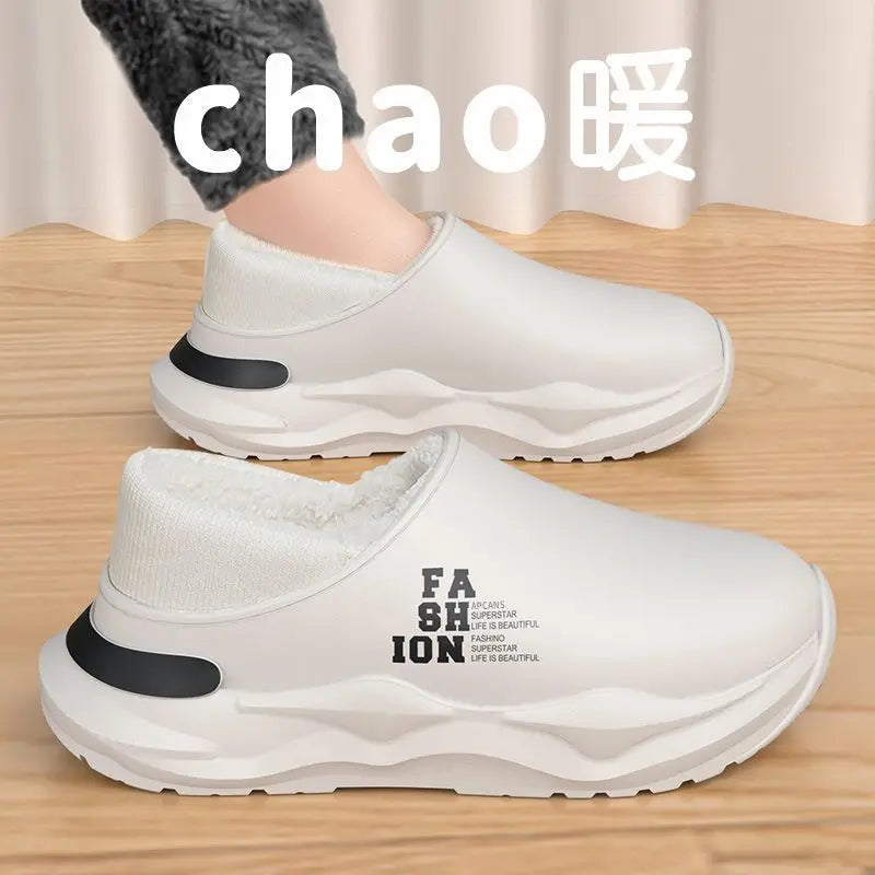 Men's EVA Waterproof Outdoor Slippers | Cozy Winter House Shoes