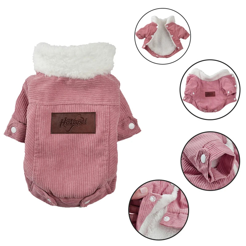 Winter Pet Jacket for Small Dogs & Cats | Soft & Warm Fleece