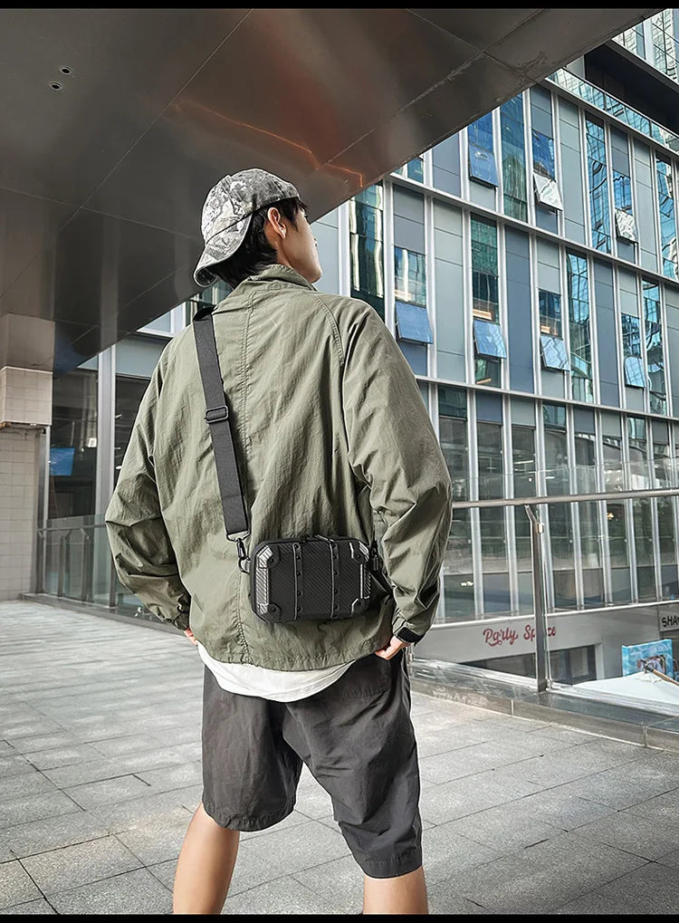 Luxury Mini Messenger Bag for Men | Stylish Pu Leather Crossbody