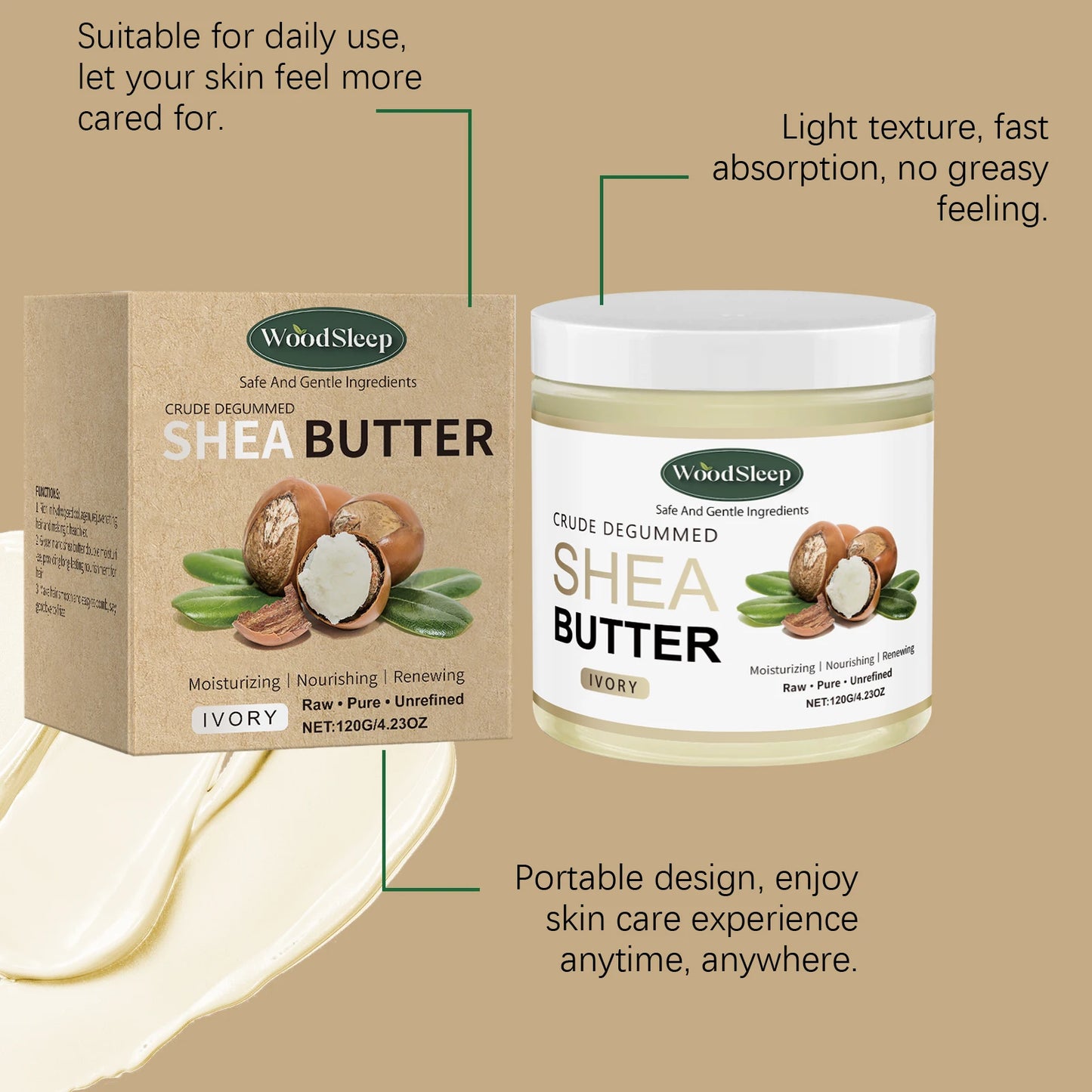 Shea Butter Body Cream | Deep Hydration & Dry Skin Relief
