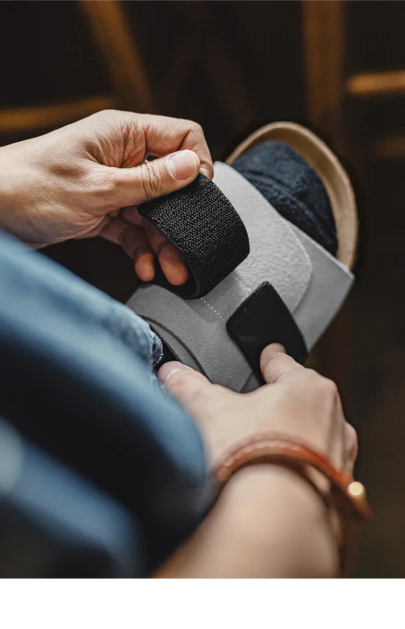 Men's Color-Block Slide-On Sandals | Comfortable Summer Mules