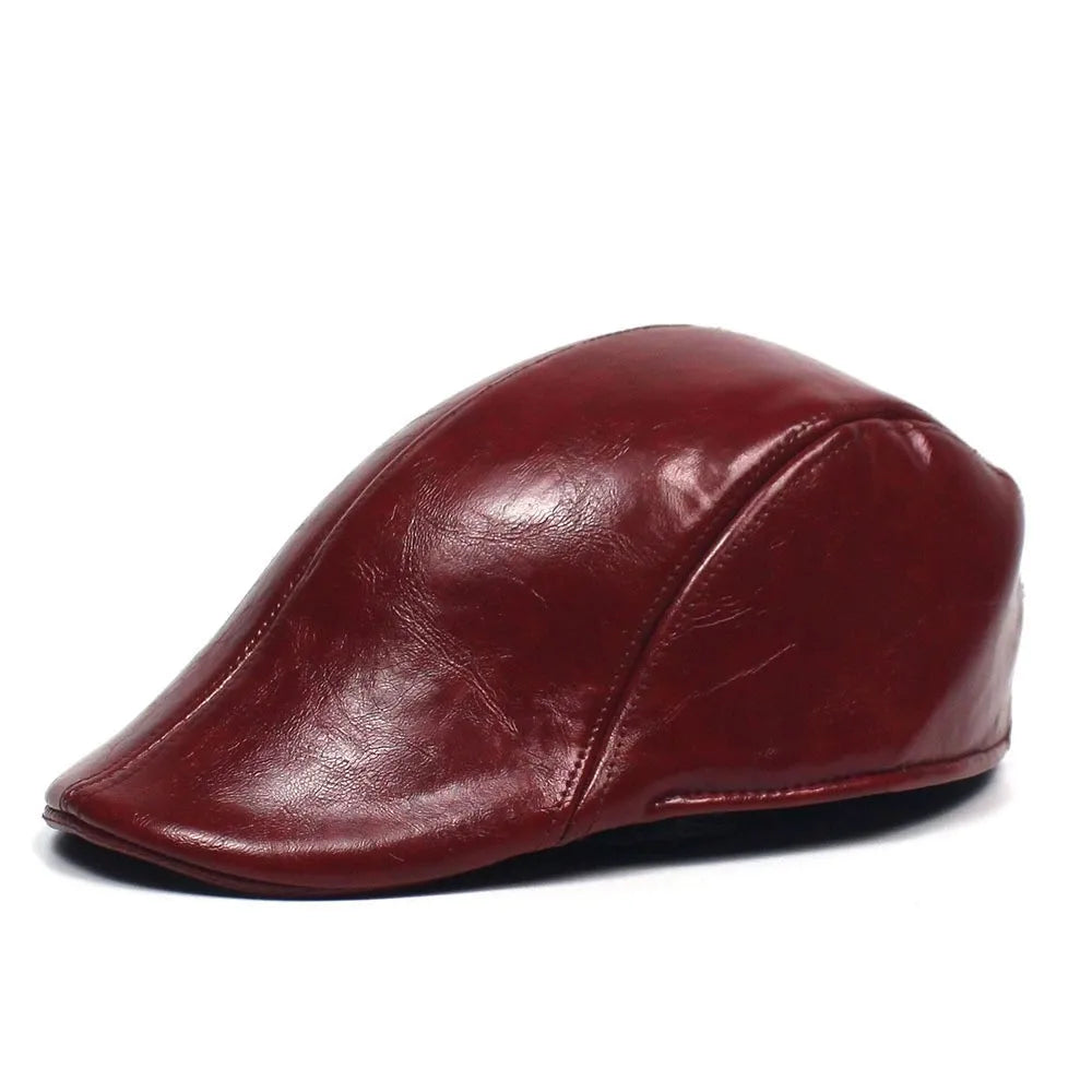 Men's Winter Beret Cap | Warm Plaid Military Hat for Casual Wear