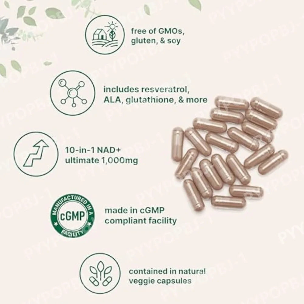 Liposomal NAD+ Ultimate Complex - 1000mg | 60 Veggie Capsules