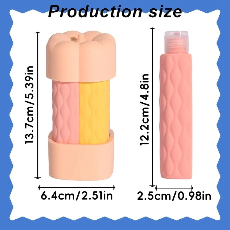 4 in 1 Silicone Travel Bottles Set | Leak Proof Portable Containers