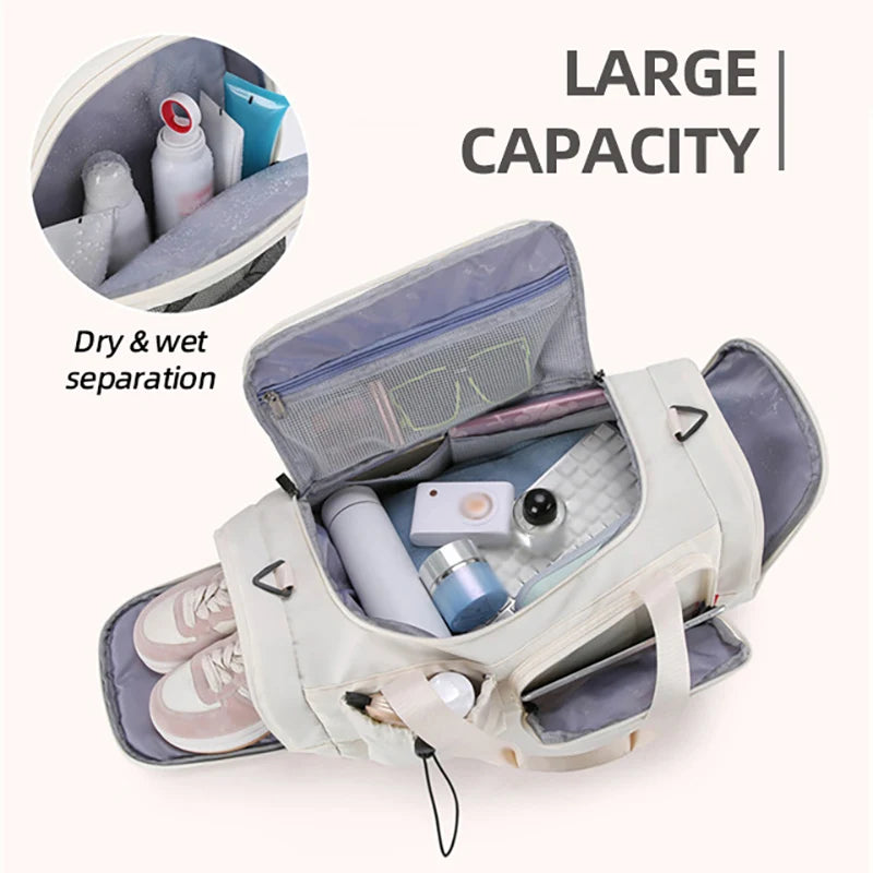 Large Travel Gym Duffel Bag | Versatile Sports & Yoga Handbag