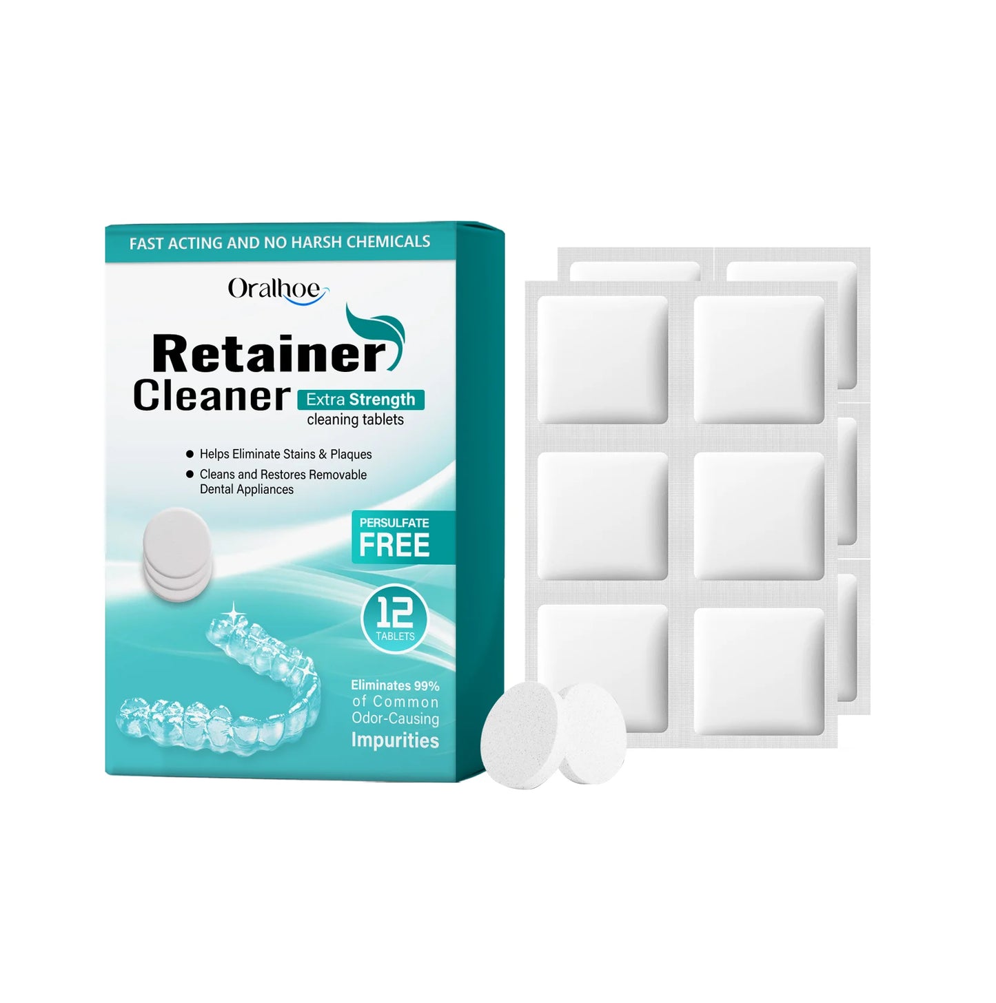 Denture & Retainer Cleansing Tablets | Deep Clean & Gentle Care
