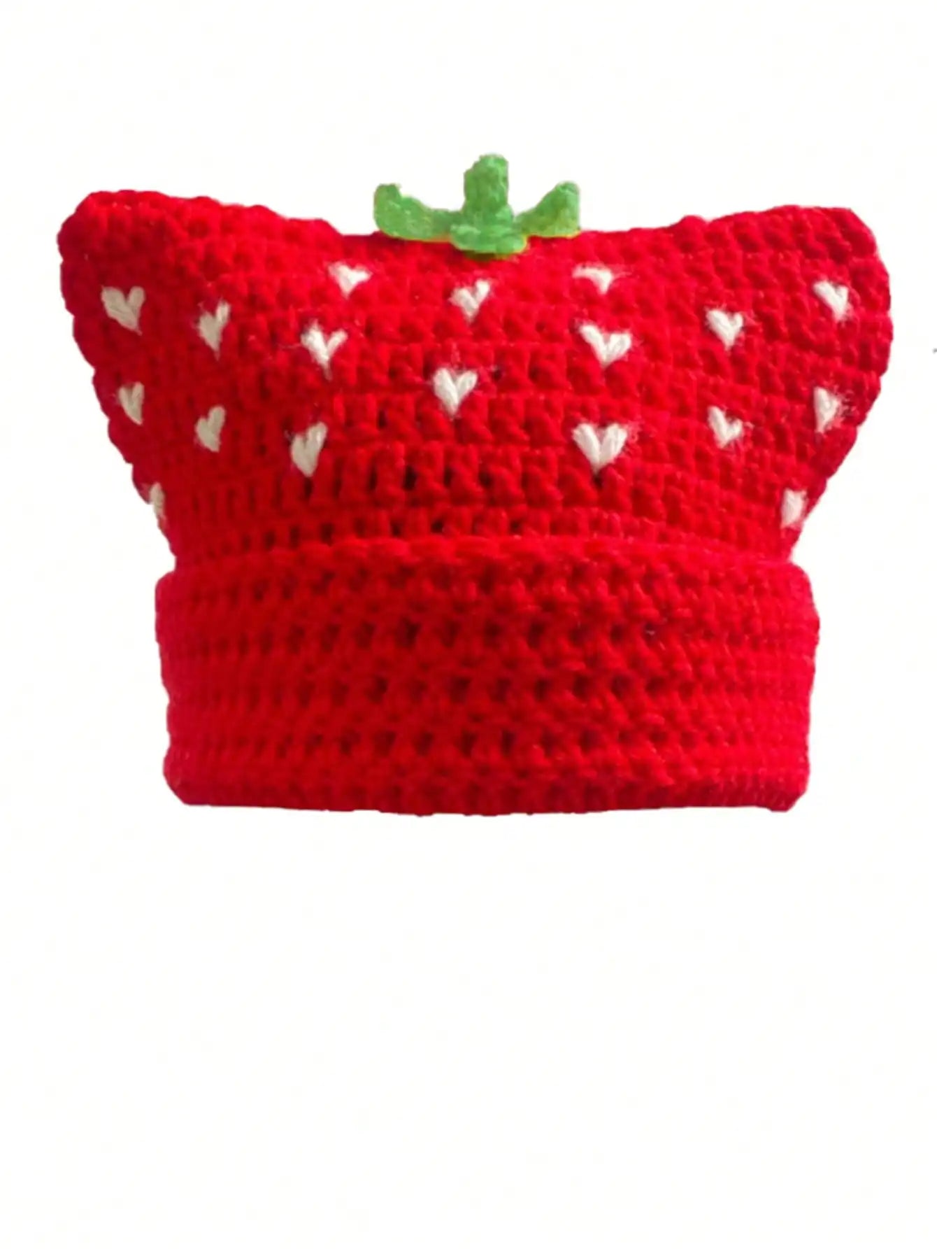 Charming Cartoon Strawberry Fishing Hat | Trendy Bohemian Crochet