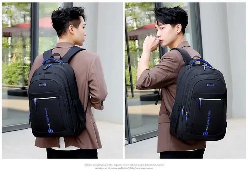 Men's Oxford Waterproof Backpack | Stylish School & Travel Bag