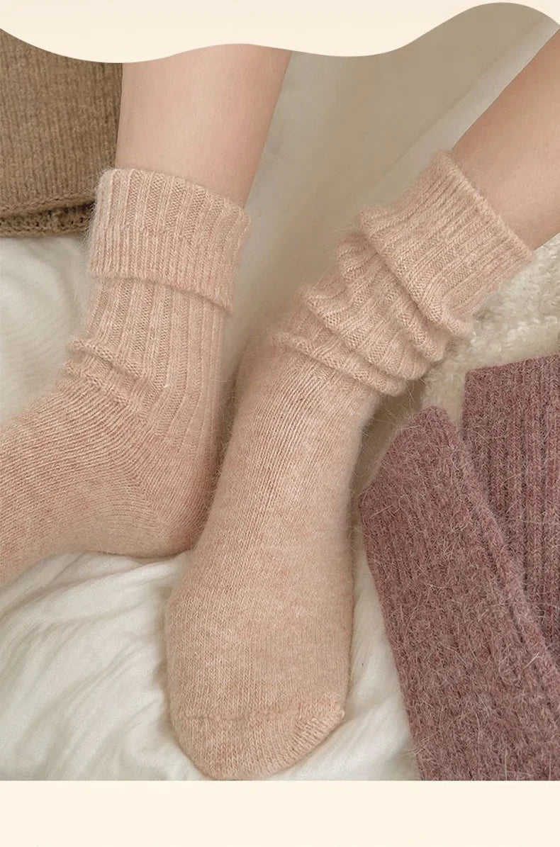 Women's Cashmere Wool Winter Socks | Cozy Thermal Warmth