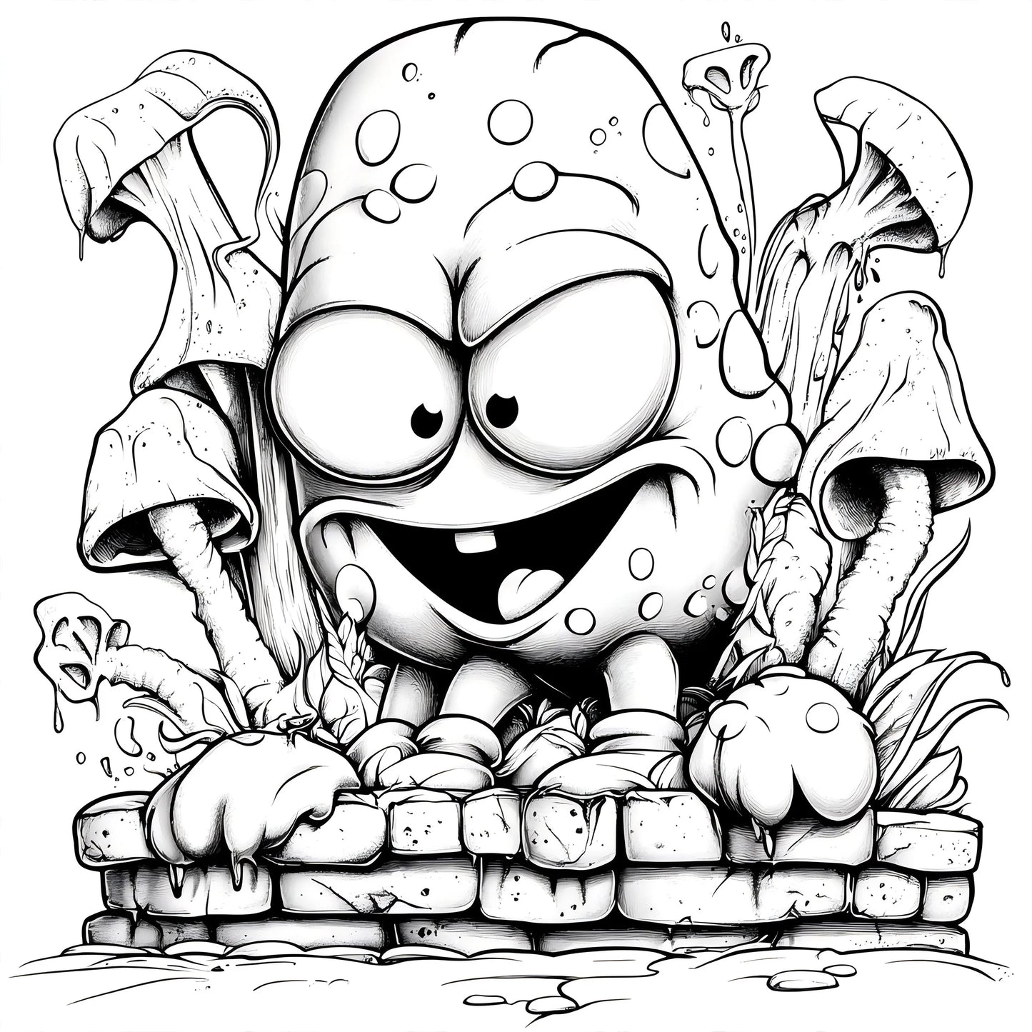 Adult Joint Graffiti Colouring Book | Creative Stress Relief