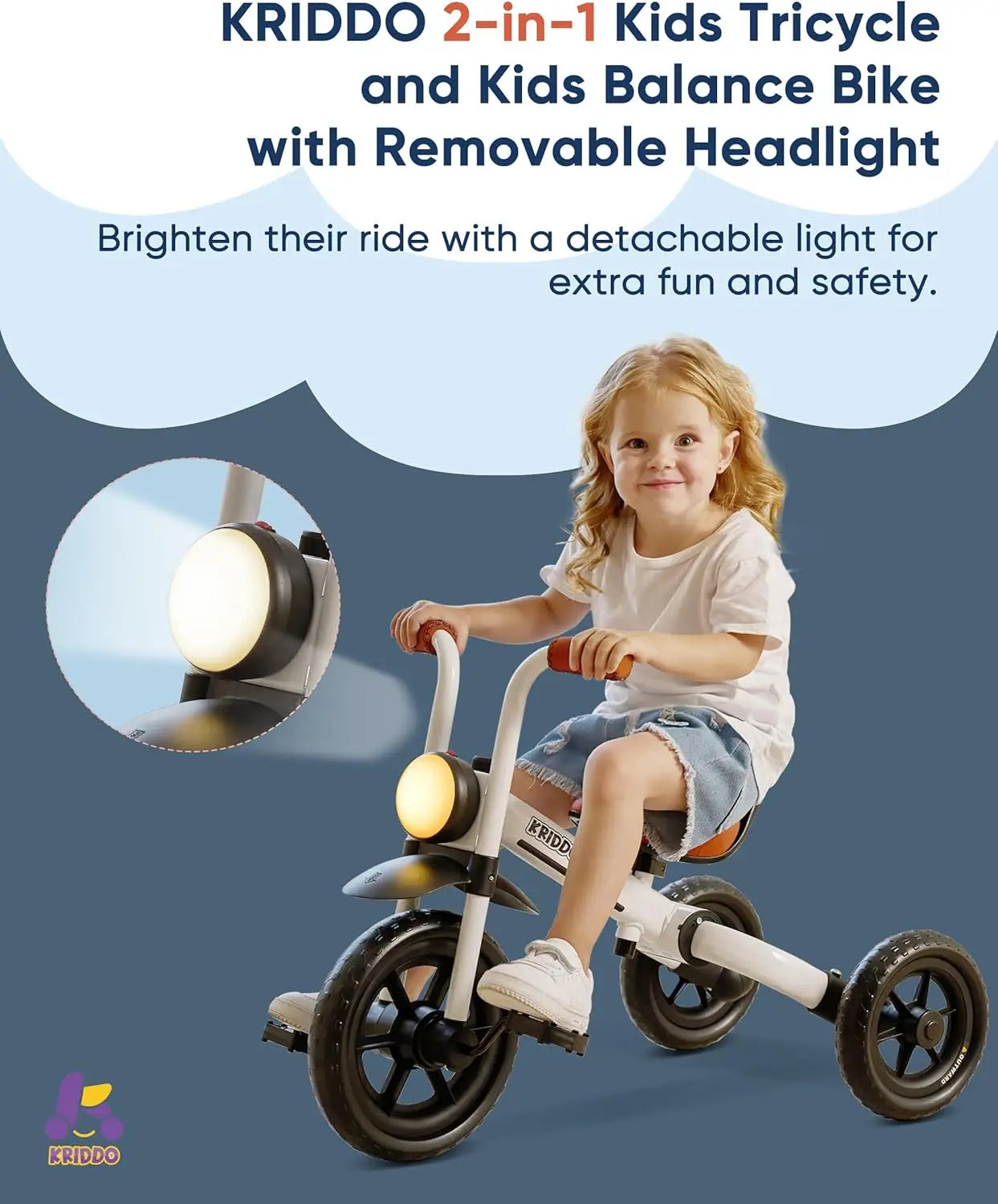 2-in-1 Kids Balance Bike and Tricycle | Safe & Fun for Ages 2-5