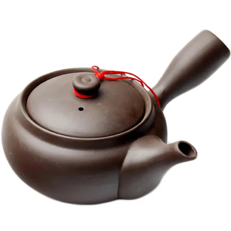 Elegante tetera hecha a mano de arcilla púrpura | Juego de té chino Kung Fu