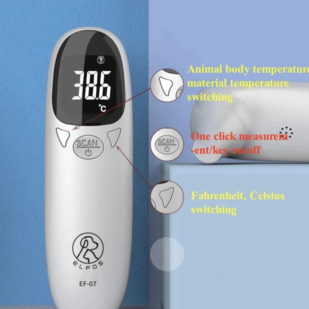 Non-Contact Infrared Pet Ear Thermometer | Fast & Accurate Measurement