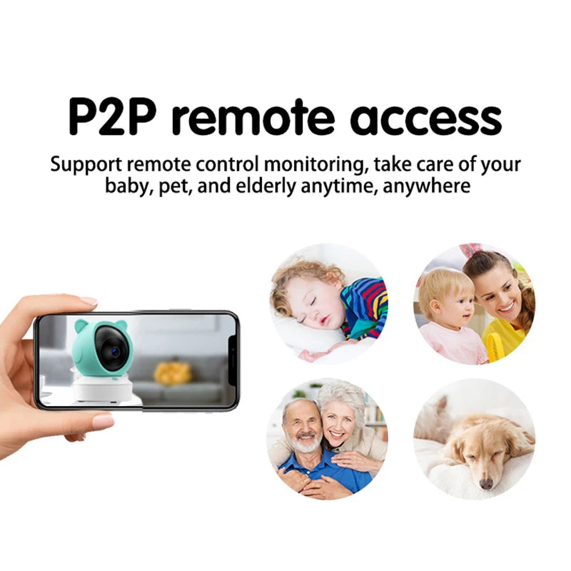 Smart Baby Monitor with 2K Camera & Night Vision for All Parents