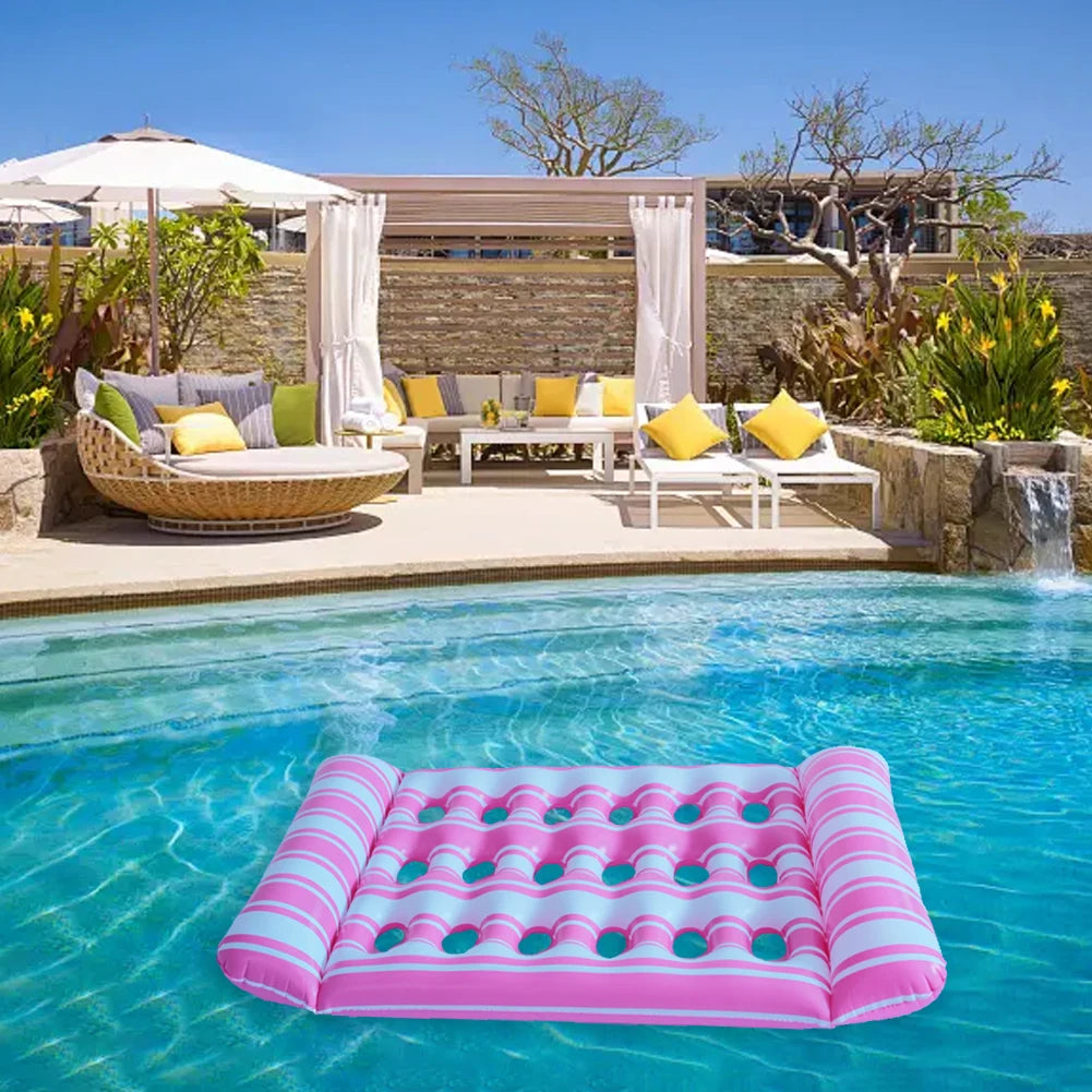 Inflatable Floating Bed for Relaxation | Water Sleep Lounger