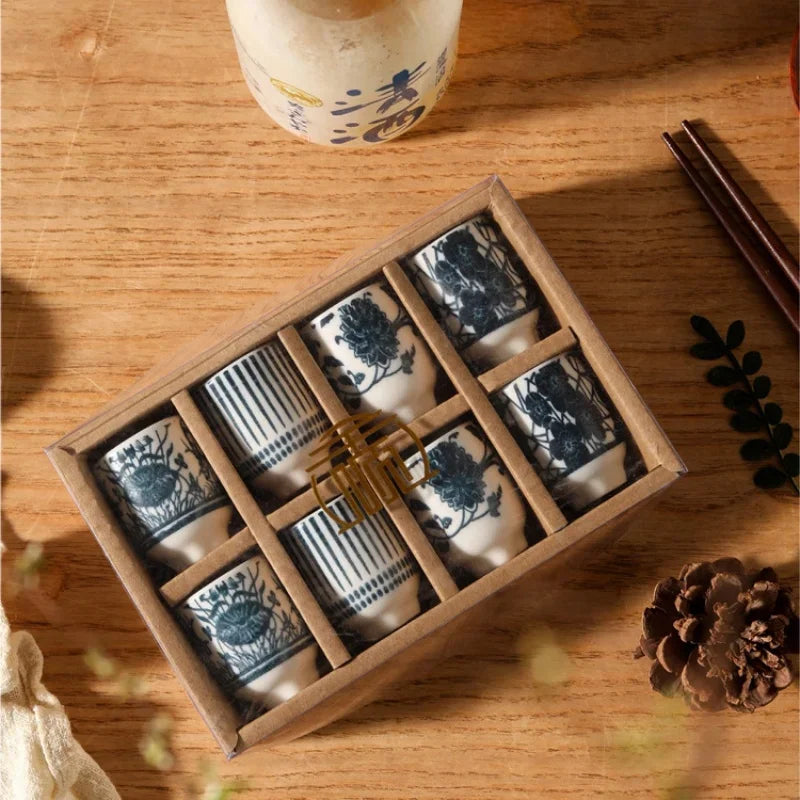 Creative Ceramic Sake Cup Set | Perfect for Tasting and Gifting