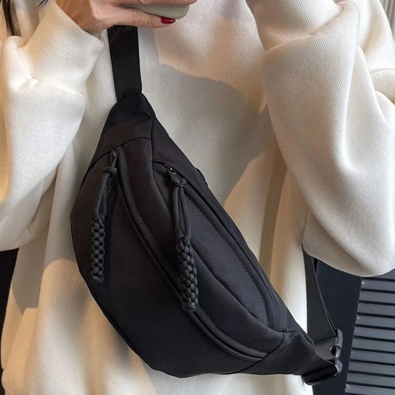 Large Capacity Women's Nylon Fanny Pack | Stylish Waist Bag