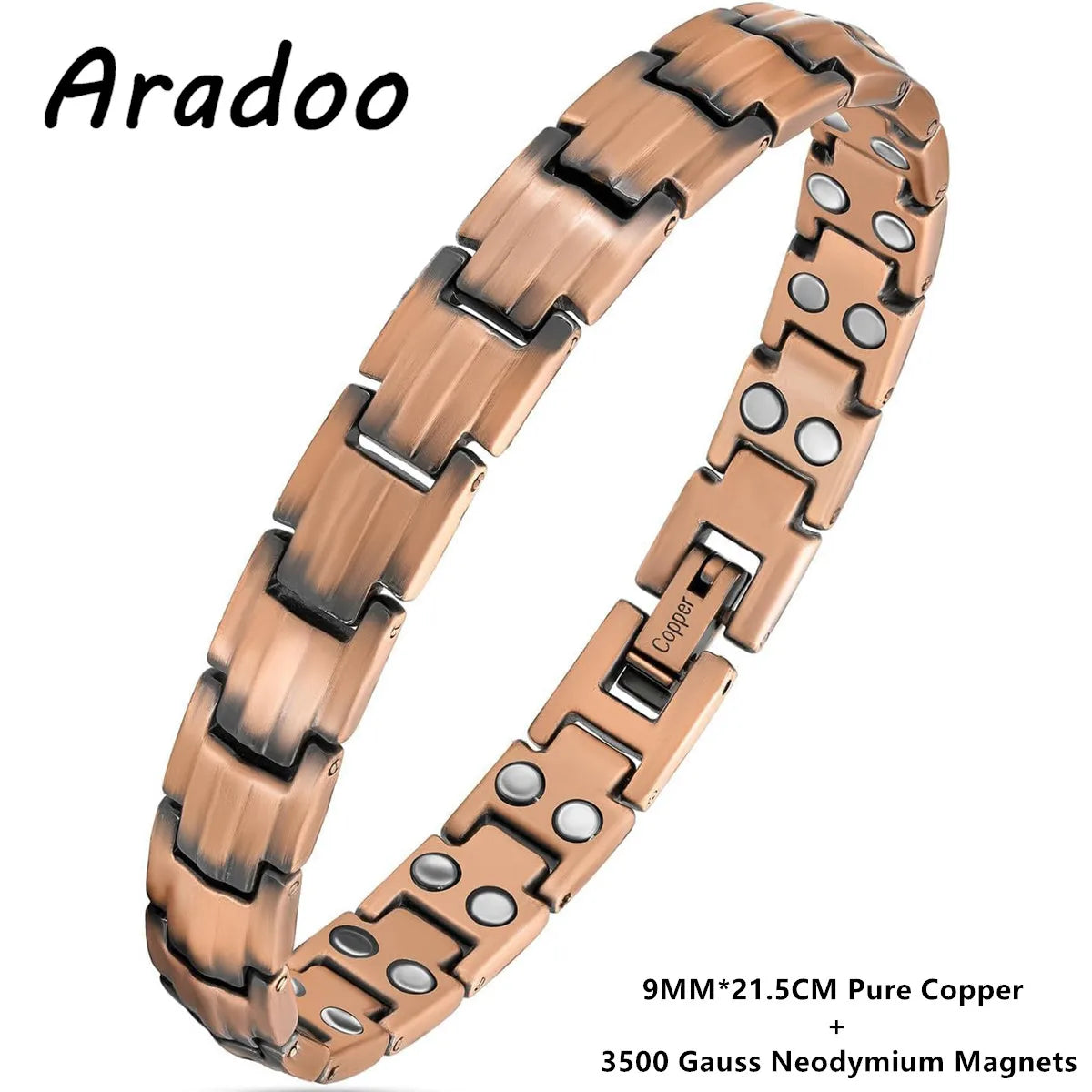 Premium Pure Copper Magnetic Therapy Bracelet | Unisex Wristband