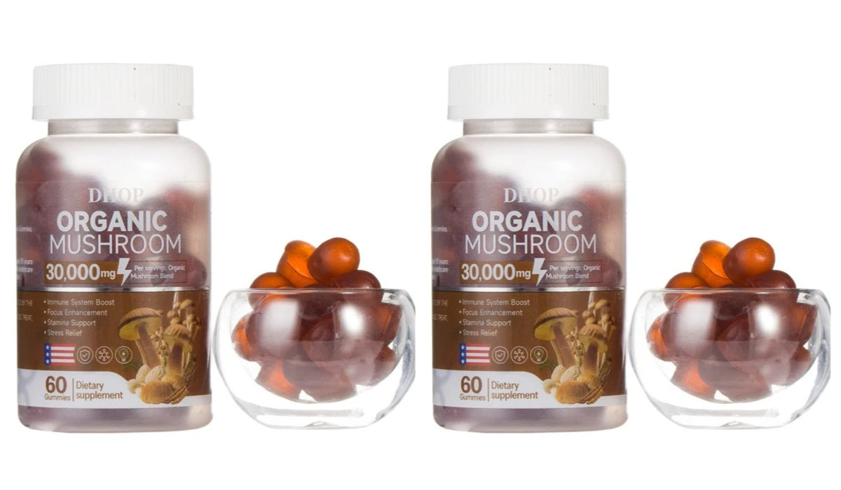 Mushroom Gummies with Lion's Mane & Reishi | Daily Health Support