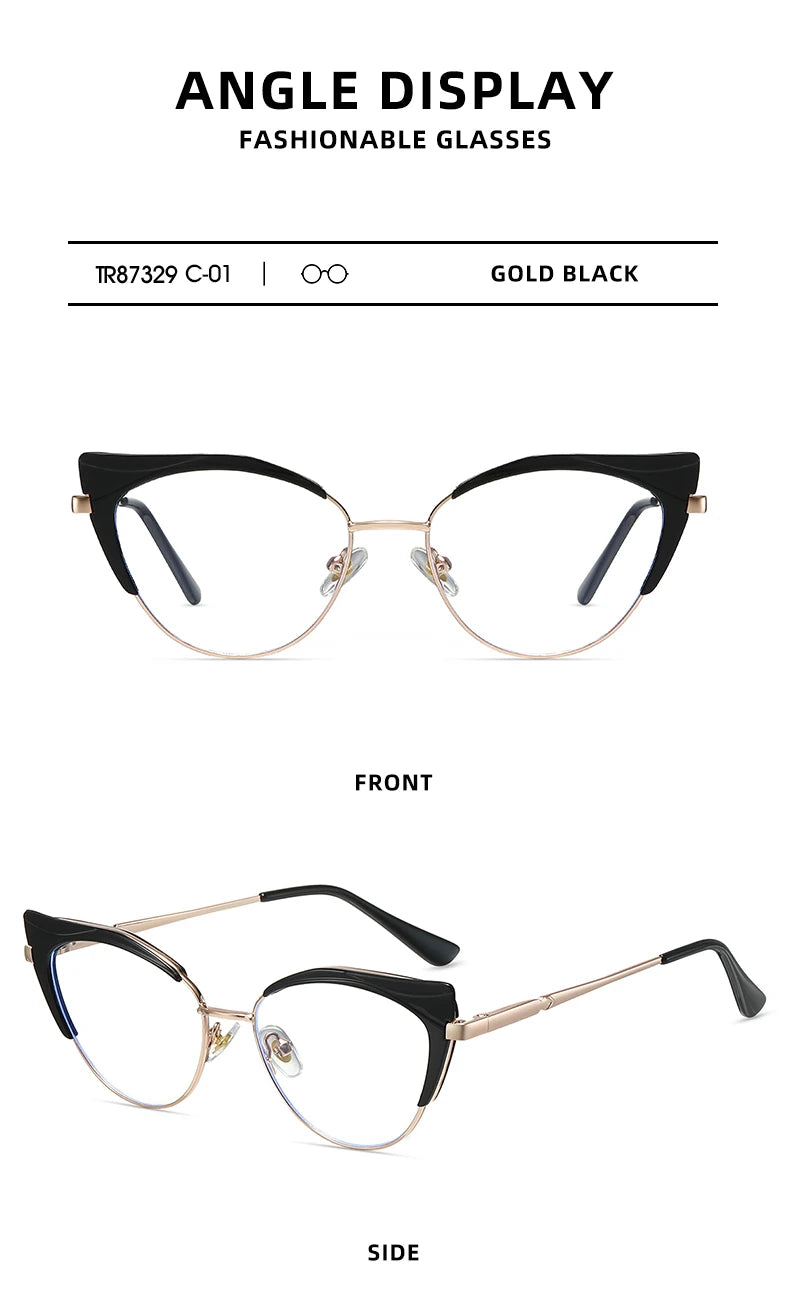 Stylish Women's Cateye Prescription Glasses | Elegant Optical Wear