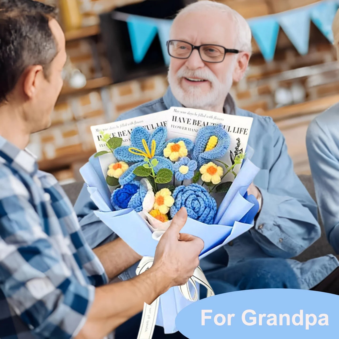Ramo de tulipanes de ganchillo hechos a mano | El regalo perfecto para ella