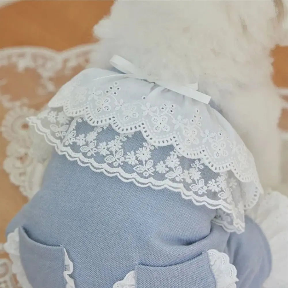 Breathable Soft Pet Lace Jumpsuit | Fashionable Dog Pajamas