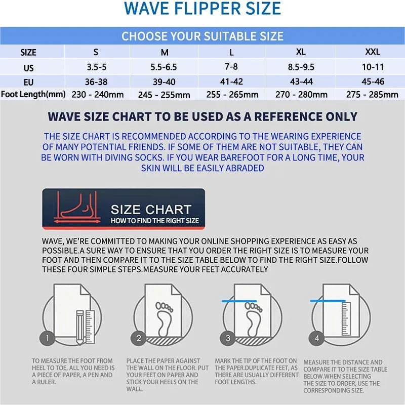 Professional Freediving Fins for Spearfishing & Water Sports