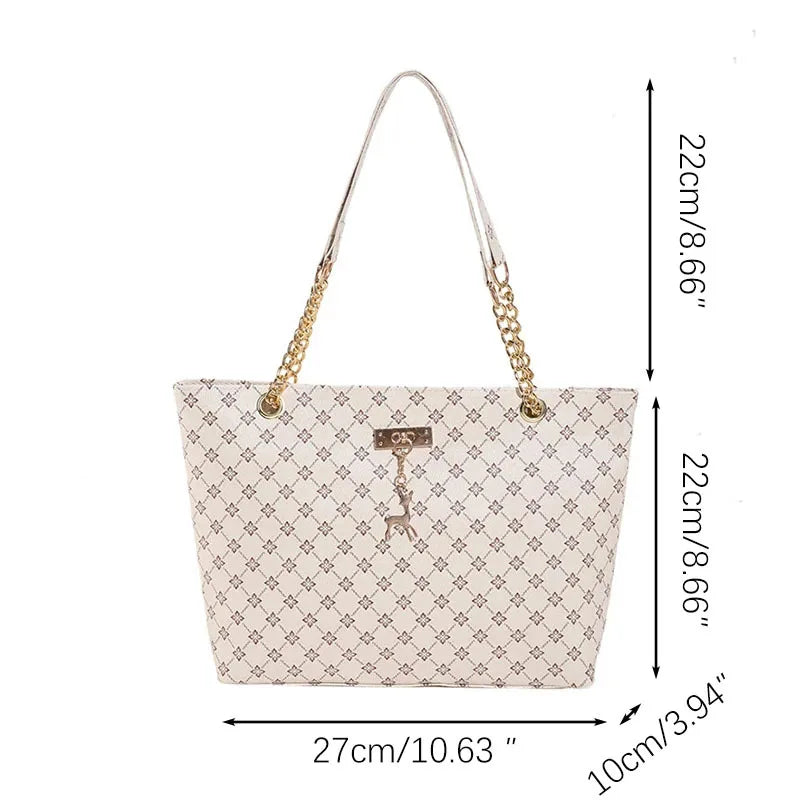 Soft Leather Large Capacity Tote Bag for Women | Stylish Shoulder Bag