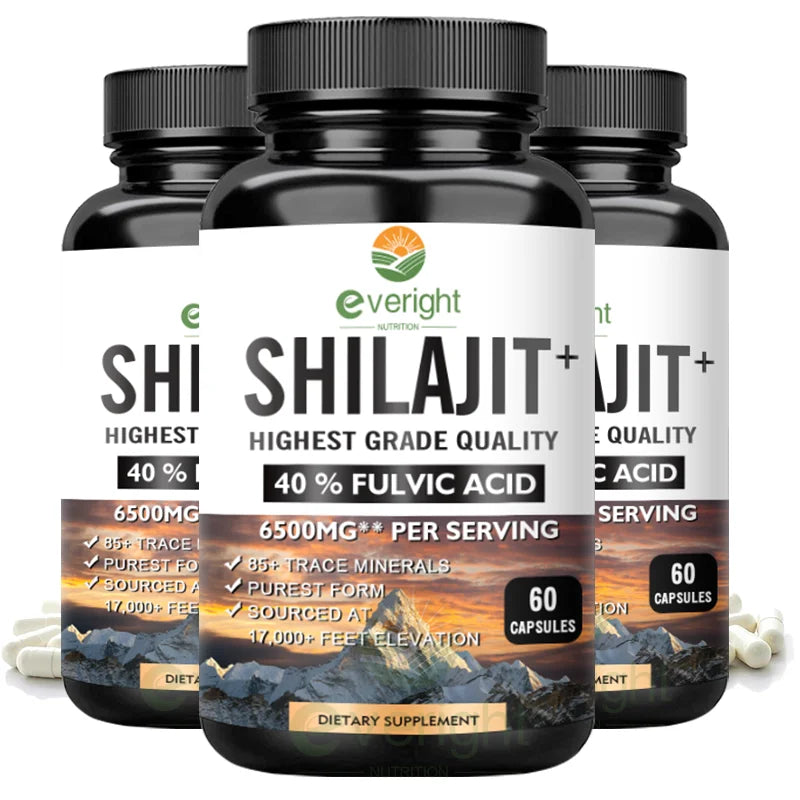 Shilajit Capsules 6500mg | Energy, Muscle Strength & Immunity Support