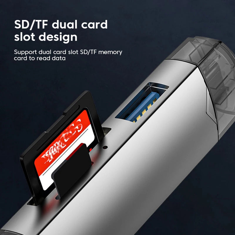 Universal 6 in 1 Card Reader | USB3.0 Multi-Function Adapter