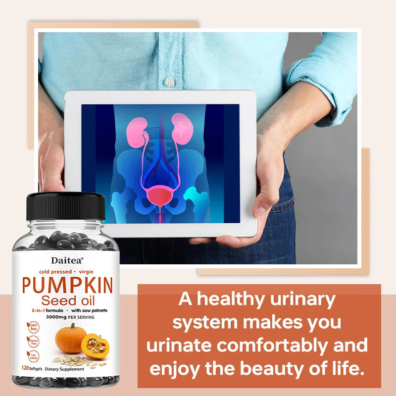 Pumpkin Seed Oil & Saw Palmetto Extract | Men's Health Support