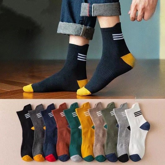 Men's Comfortable Mid-Length Sport Socks | 10 Pairs of Warm Style 2026