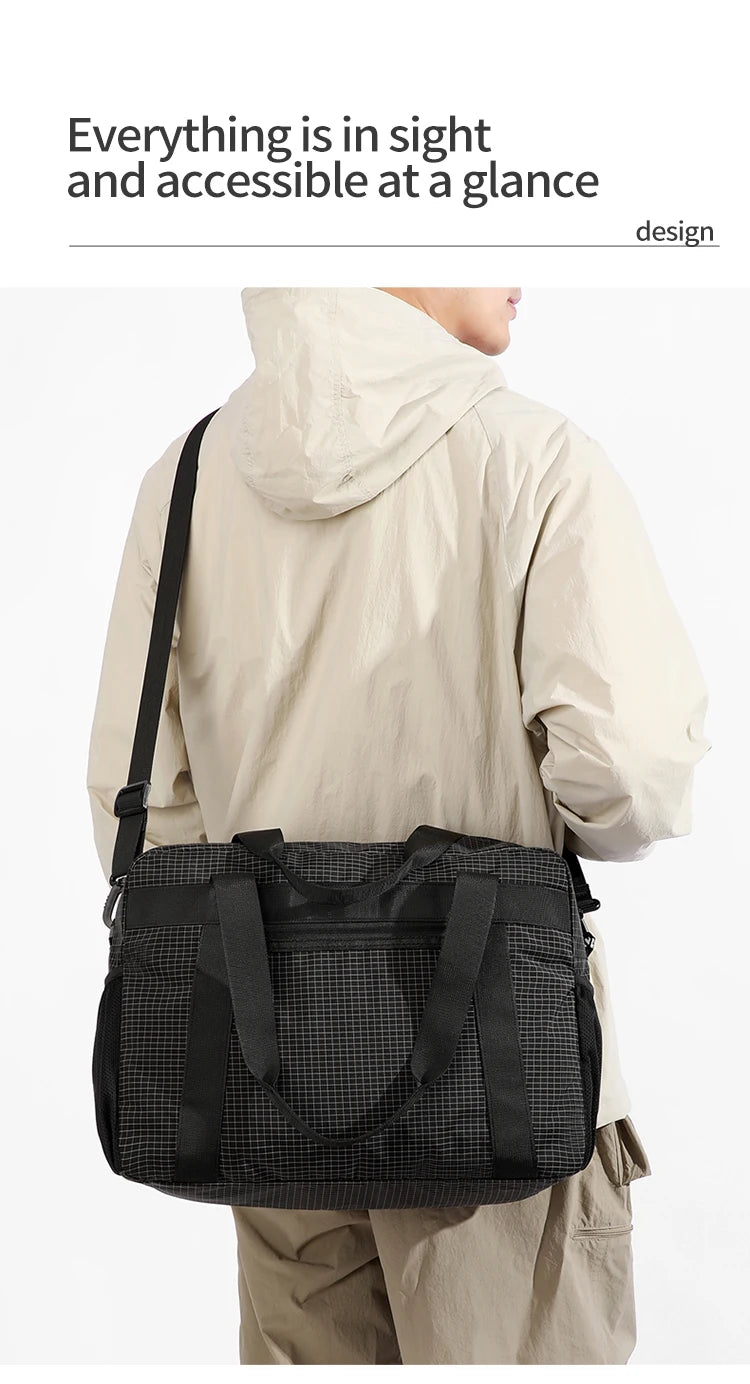 Large Capacity Nylon Tote Bag | Perfect for Travel & Gym