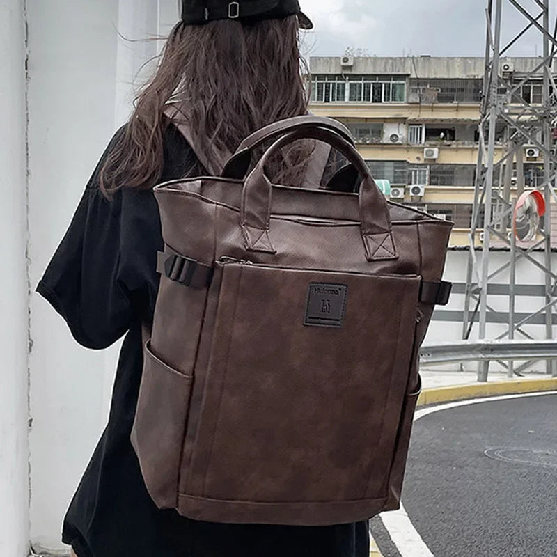 Stylish PU Leather Women's Backpack | Spacious Travel Companion