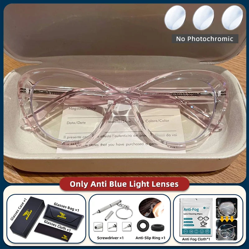 Trendy Women's Cat Eye Blue Light Blocking Reading Glasses