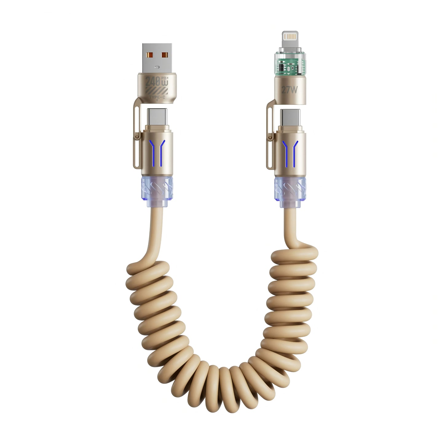240W 4 in 1 USB Charger Cable | Fast and Versatile Charging