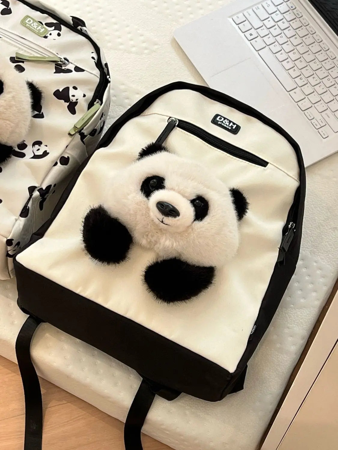 Cute Panda Backpack | Fashionable Lightweight School Bag for Students