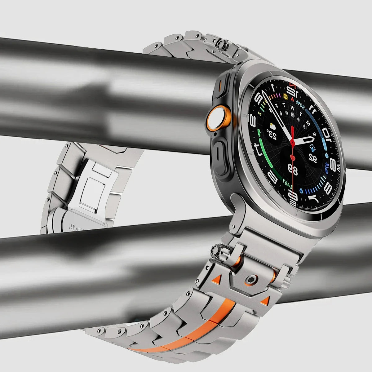 Luxury Stainless Steel Strap for Galaxy Watch 7 Ultra 47mm