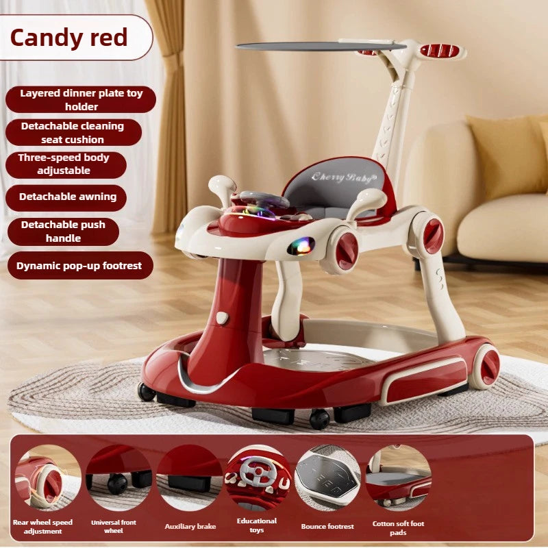 4-in-1 Multifunctional Baby Walker | Adjustable & Foldable Design