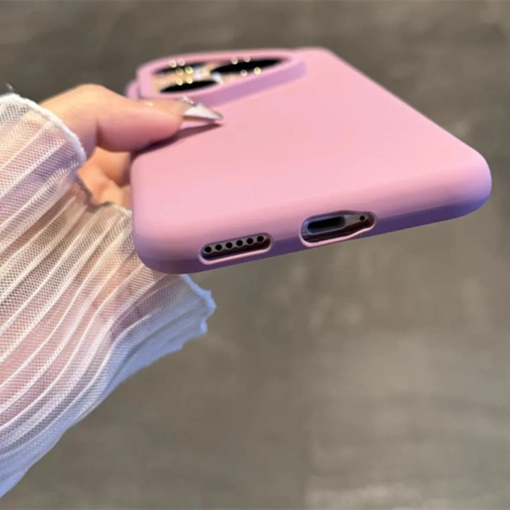 Liquid Silicone Phone Case For Huawei Pura 80 Pro Pura 70 P60 P50 P40 P30 Pro Mate 70 60 50 Luxury Soft Skin Smooth Cover Funda