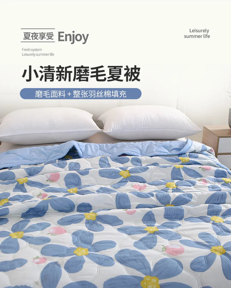 Cool Summer Quilt | Soft, Breathable Air Conditioner Blanket