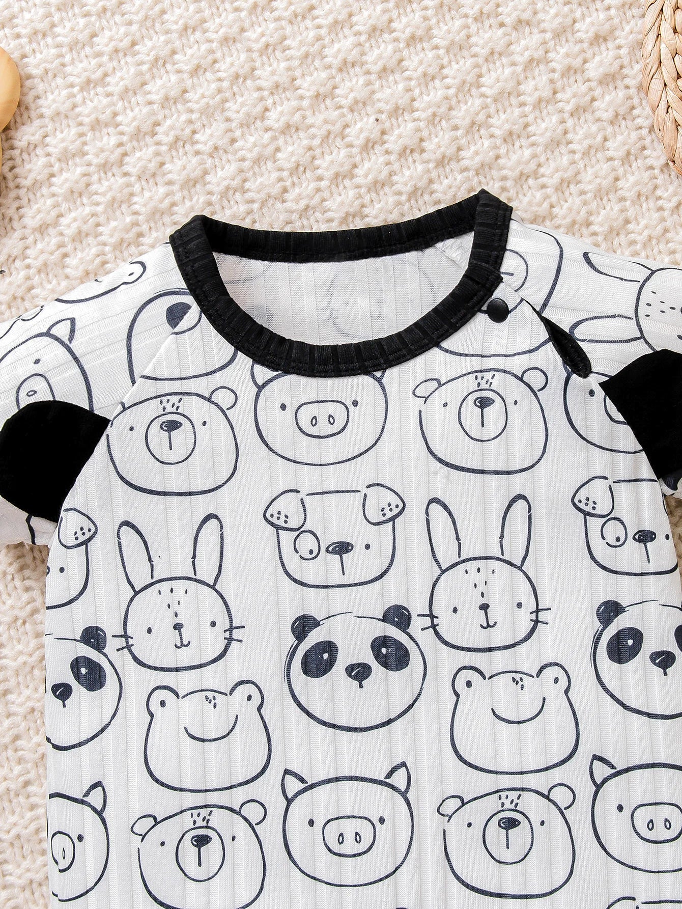 Baby Boy Animal Print 3D Ears Jumpsuit | Adorable & Comfy Outfit