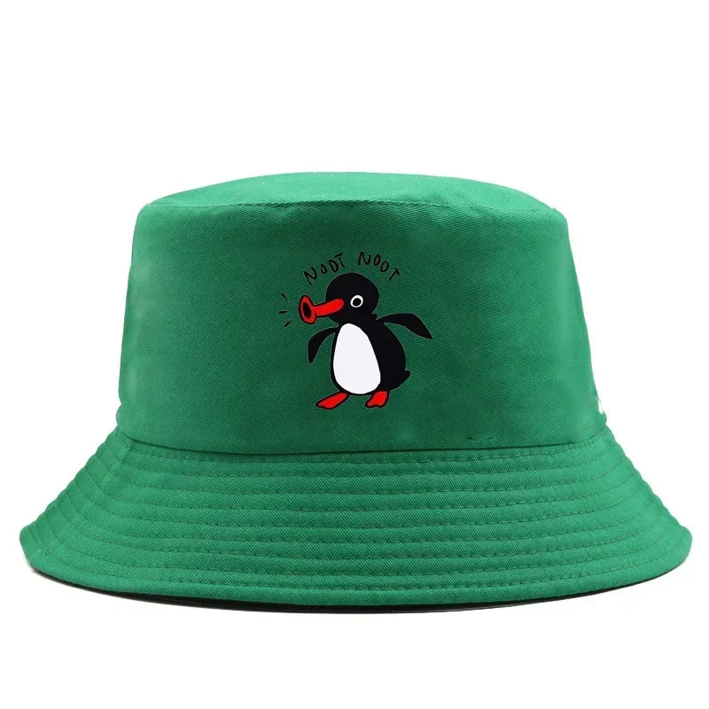 Reversible Summer Penguin Bucket Hat for Men & Women | Sun Protection