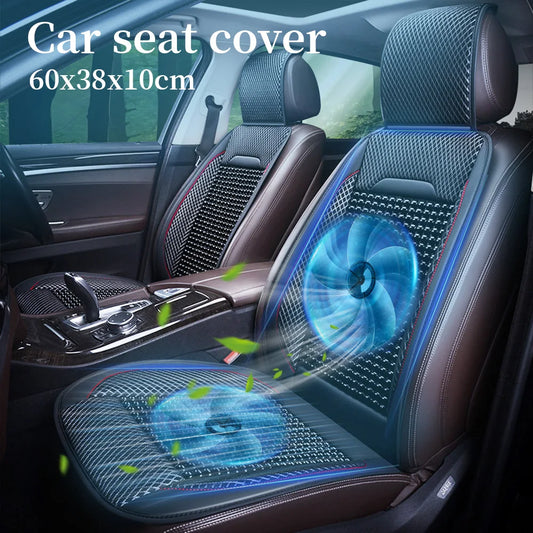 Universal Breathable Car Seat Covers | Cooling PU Leather Protector